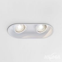 Minima_round_twin adjustable lampa wpuszczana 2x6W GU10 IP20 biały mat
